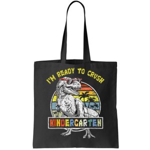 I'm Ready To Crush Kindergarten Dinosaur Back To School Tote Bag