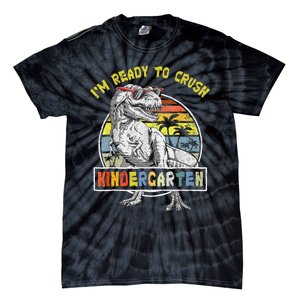 I'm Ready To Crush Kindergarten Dinosaur Back To School Tie-Dye T-Shirt