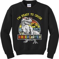 I'm Ready To Crush Kindergarten Dinosaur Back To School Kids Sweatshirt