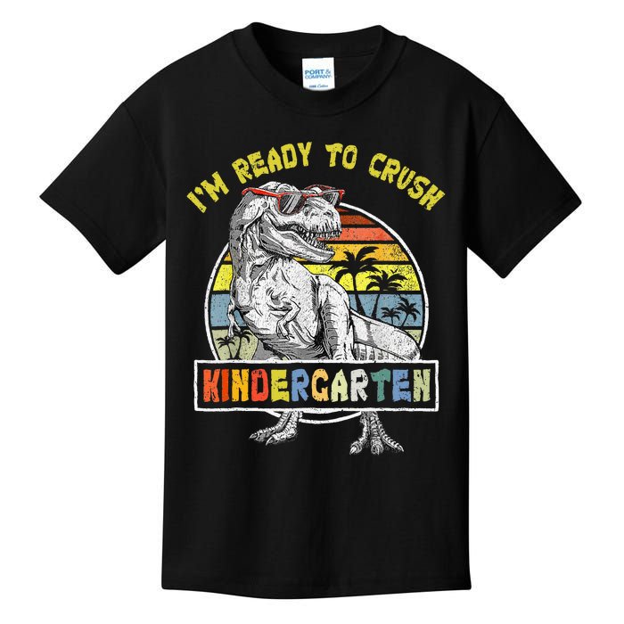 I'm Ready To Crush Kindergarten Dinosaur Back To School Kids T-Shirt