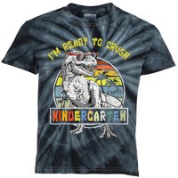 I'm Ready To Crush Kindergarten Dinosaur Back To School Kids Tie-Dye T-Shirt