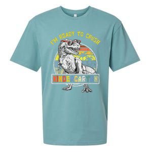 I'm Ready To Crush Kindergarten Dinosaur Back To School Sueded Cloud Jersey T-Shirt