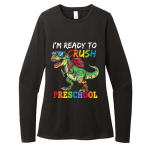 IM Ready To Crush Preschool Dinosaur 1st Day Of School Boy Womens CVC Long Sleeve Shirt