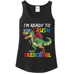 IM Ready To Crush Preschool Dinosaur 1st Day Of School Boy Ladies Essential Tank