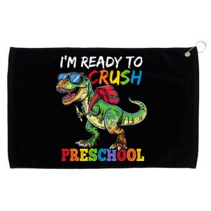 IM Ready To Crush Preschool Dinosaur 1st Day Of School Boy Grommeted Golf Towel