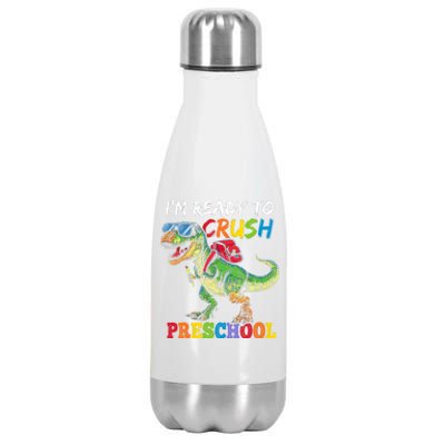 IM Ready To Crush Preschool Dinosaur 1st Day Of School Boy Stainless Steel Insulated Water Bottle