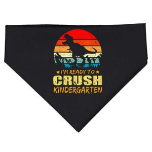 Im Ready To Crush Kindergarten TRex Dinosaur Back To School USA-Made Doggie Bandana