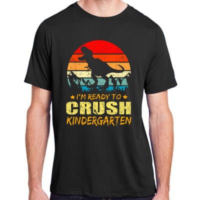 Im Ready To Crush Kindergarten TRex Dinosaur Back To School Adult ChromaSoft Performance T-Shirt