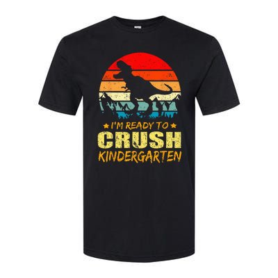 Im Ready To Crush Kindergarten TRex Dinosaur Back To School Softstyle® CVC T-Shirt