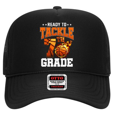 Im Ready To Tackle 7th Grade Basketball Back To School Trucker Hat