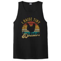 I Raise Tiny Dinosaurs Vintage Retro 70S Chicken Silhouette PosiCharge Competitor Tank