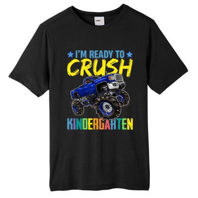 I'm Ready To Crush Kindergarten Monster Truck Back To School Tall Fusion ChromaSoft Performance T-Shirt