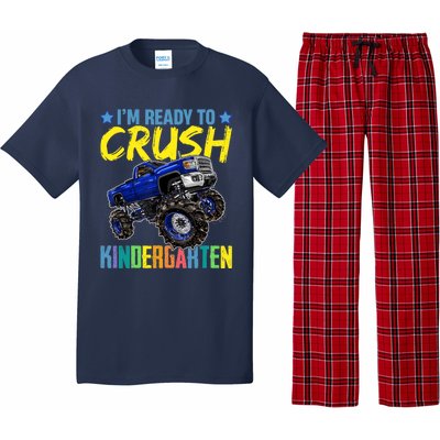 I'm Ready To Crush Kindergarten Monster Truck Back To School Pajama Set