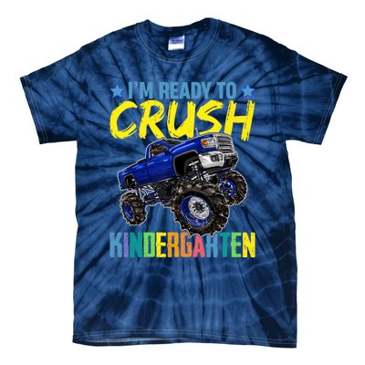 I'm Ready To Crush Kindergarten Monster Truck Back To School Tie-Dye T-Shirt