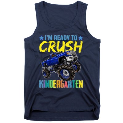 I'm Ready To Crush Kindergarten Monster Truck Back To School Tank Top