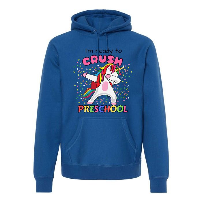 I’M Ready To Crush Preschool Cute Dabbing Unicorn Gift Premium Hoodie