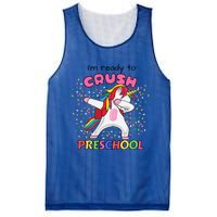 I’M Ready To Crush Preschool Cute Dabbing Unicorn Gift Mesh Reversible Basketball Jersey Tank