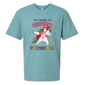 I’M Ready To Crush Preschool Cute Dabbing Unicorn Gift Sueded Cloud Jersey T-Shirt