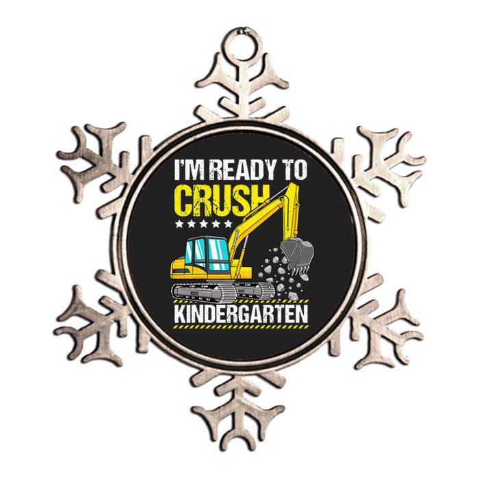 Im Ready To Crush Kindergarten Construction Vehicle Metallic Star Ornament