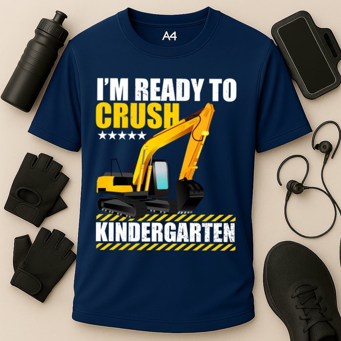 I'm Ready To Crush Kindergarten Bulldozer Back To School Cooling Performance Crew T-Shirt