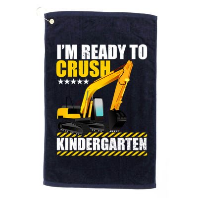 I'm Ready To Crush Kindergarten Bulldozer Back To School Golf Towel