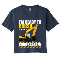 I'm Ready To Crush Kindergarten Bulldozer Back To School Crop Top