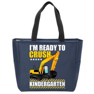 I'm Ready To Crush Kindergarten Bulldozer Back To School Zip Tote Bag