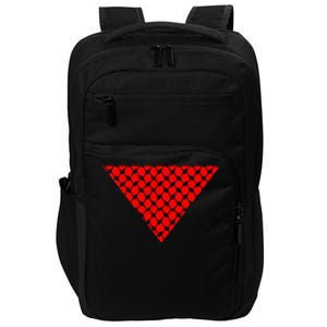 Inverted Red Triangle With Patterns  Impact Tech Backpack