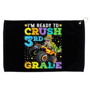 I'm Ready To Crush 3rd Grade Monster Truck Dinosaur Boy Grommeted Golf Towel