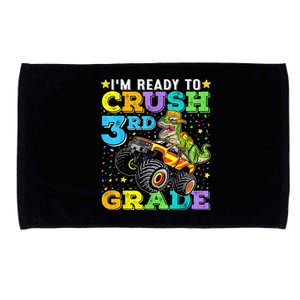 I'm Ready To Crush 3rd Grade Monster Truck Dinosaur Boy Microfiber Hand Towel