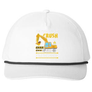 IM Ready To Crush Preschool Construction Vehicle Snapback Five-Panel Rope Hat