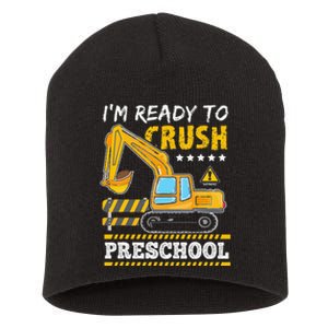 IM Ready To Crush Preschool Construction Vehicle Short Acrylic Beanie