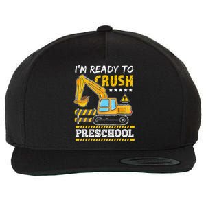 IM Ready To Crush Preschool Construction Vehicle Wool Snapback Cap