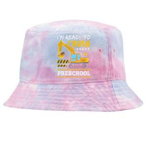 IM Ready To Crush Preschool Construction Vehicle Tie-Dyed Bucket Hat