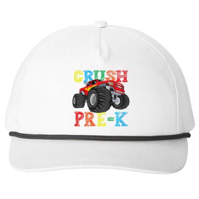 IM Ready To Crush Prek Monster Truck Back To School Snapback Five-Panel Rope Hat