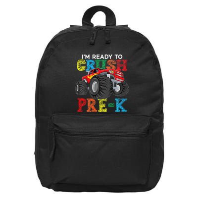 IM Ready To Crush Prek Monster Truck Back To School 16 in Basic Backpack