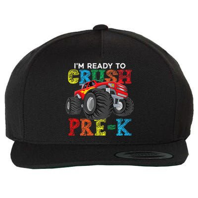 IM Ready To Crush Prek Monster Truck Back To School Wool Snapback Cap