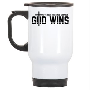 I’Ve Read The Final Chapter God Wins Christians Stainless Steel Travel Mug