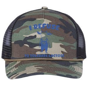 I Refuse To Tolerate Lactose Retro Rope Trucker Hat Cap