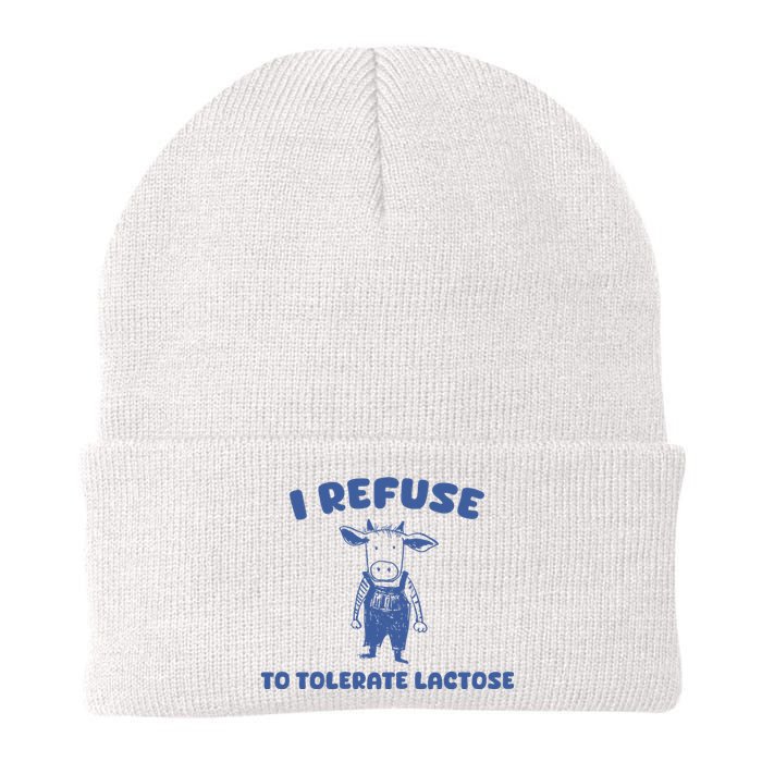 I Refuse To Tolerate Lactose Knit Cap Winter Beanie