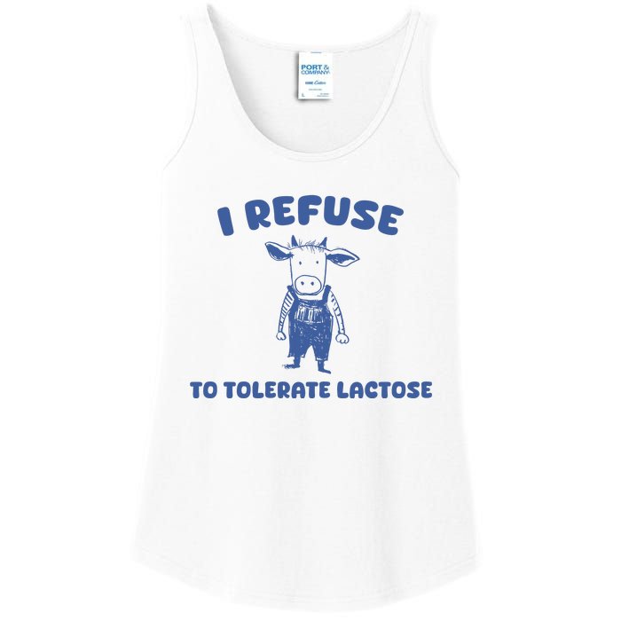 I Refuse To Tolerate Lactose Ladies Essential Tank