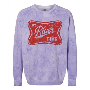 ItS River Time River Vibes Colorblast Crewneck Sweatshirt