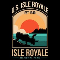 Isle Royale US National Park Michigan USA Parks Lover Gift T-Shirt