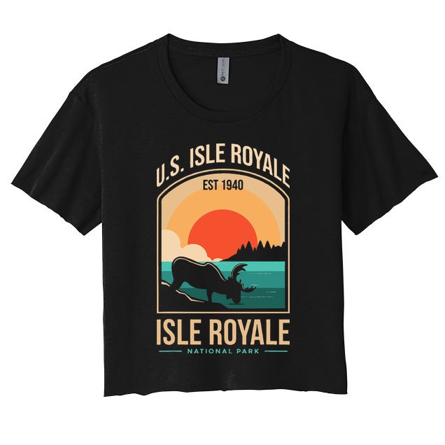 Isle Royale US National Park Michigan USA Parks Lover Gift Crop Top