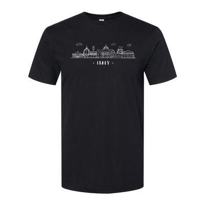 Italy Rome Venezia Roma Colosseum Skyline Souvenir Italian Softstyle CVC T-Shirt