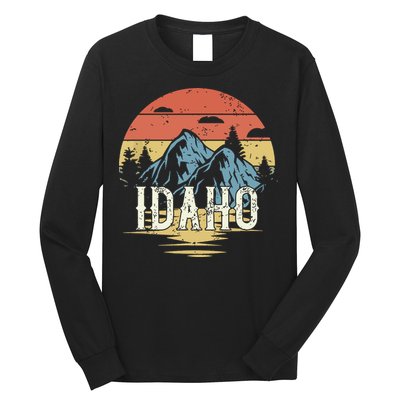 Idaho Retro Vintage Long Sleeve Shirt