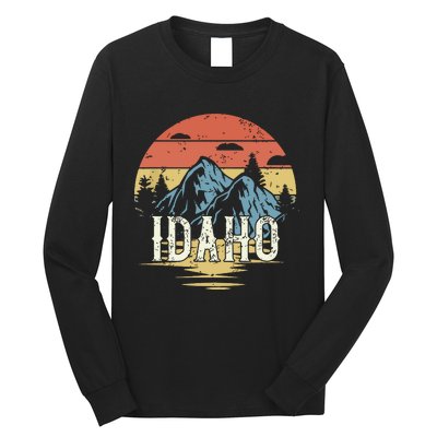 Idaho Retro Vintage Long Sleeve Shirt