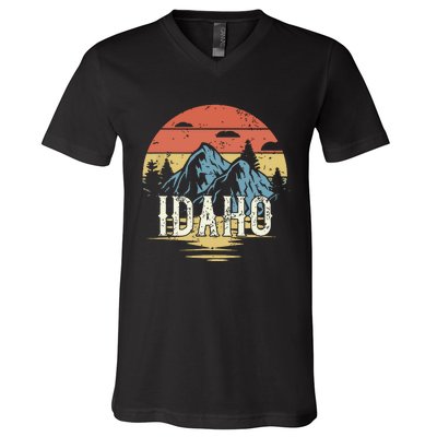 Idaho Retro Vintage V-Neck T-Shirt