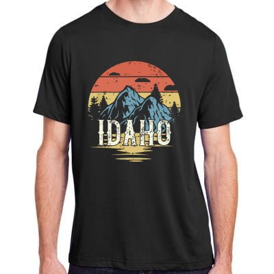 Idaho Retro Vintage Adult ChromaSoft Performance T-Shirt