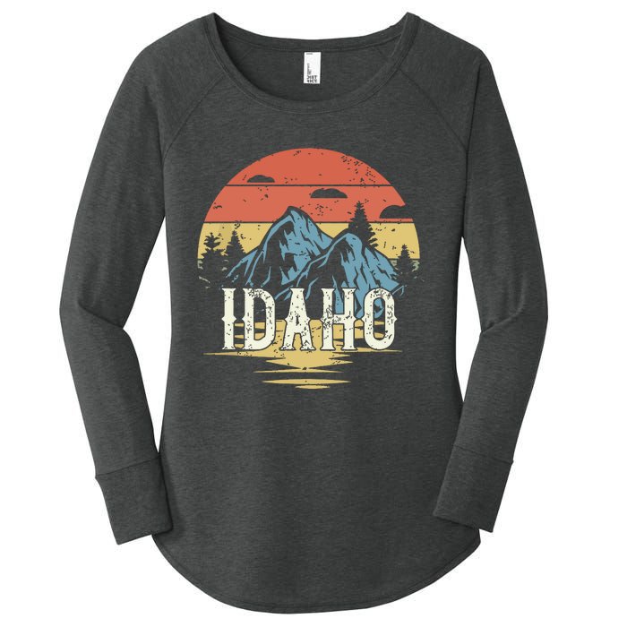 Idaho Retro Vintage Women's Perfect Tri Tunic Long Sleeve Shirt